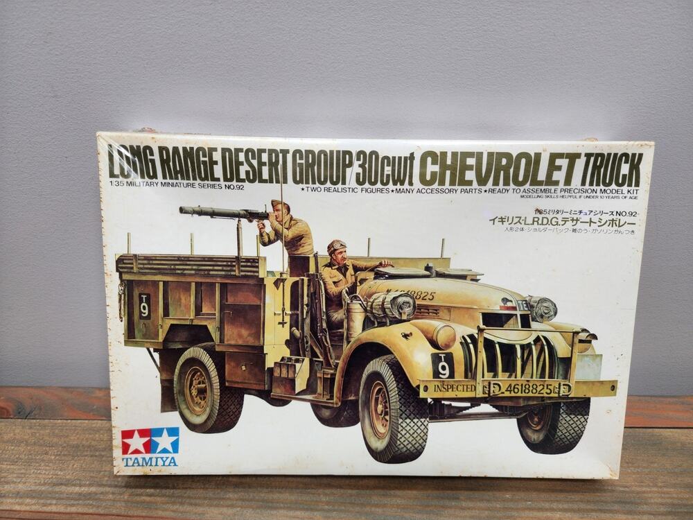1/35 Tamiya Long Range Desert Group LRDG Chevrolet MM92 35092 Complete NIOB